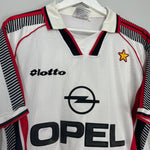 Shop 1997/98 AC MILAN AWAY SHIRT (L) LOTTO, classic football shirts, vintage football shirts & retro soccer jerseys at Cult Kits