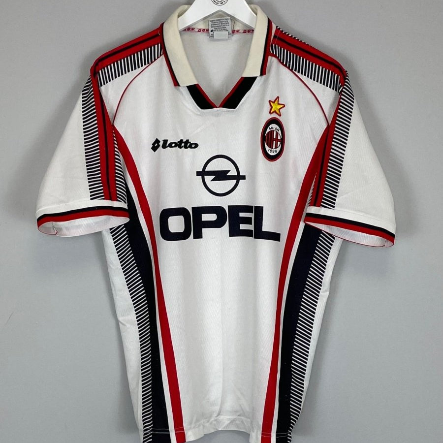 1997/98 AC MILAN AWAY SHIRT (M) LOTTO - Cult Kits - Medium - Buy Vintage Football Shirts, Authentic Retro Football Shirts For Sale, Classic Football Shirts & Soccer Jersey