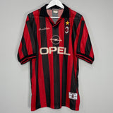 Shop 1997/98 AC MILAN HOME SHIRT (XL) LOTTO, classic football shirts, vintage football shirts & retro soccer jerseys at Cult Kits