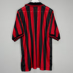 Shop 1997/98 AC MILAN HOME SHIRT (XL) LOTTO, classic football shirts, vintage football shirts & retro soccer jerseys at Cult Kits
