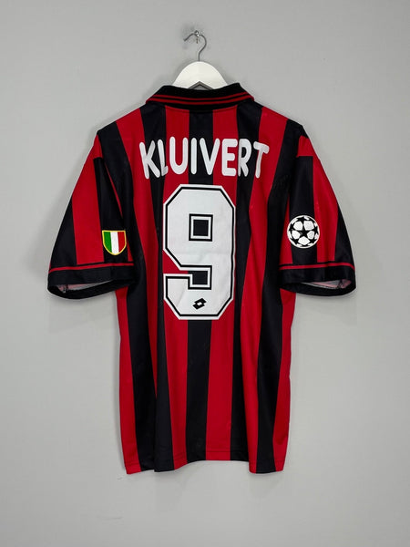 1997/98 AC MILAN KLUIVERT #9 C/L HOME SHIRT (XL) LOTTO – Cult Kits