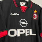 Shop 1997/98 AC MILAN LEONARDO #30 THIRD SHIRT (XL) LOTTO, classic football shirts, vintage football shirts & retro soccer jerseys at Cult Kits