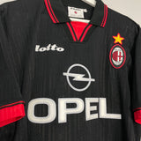 Shop 1997/98 AC MILAN LEONARDO #30 THIRD SHIRT (XL) LOTTO, classic football shirts, vintage football shirts & retro soccer jerseys at Cult Kits