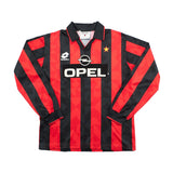 Buy 1997/98 AC Milan L/S Home Shirt (XS) Lotto ~ Free worldwide shipping ~ Authentic Vintage Football Shirts from Cult Kits