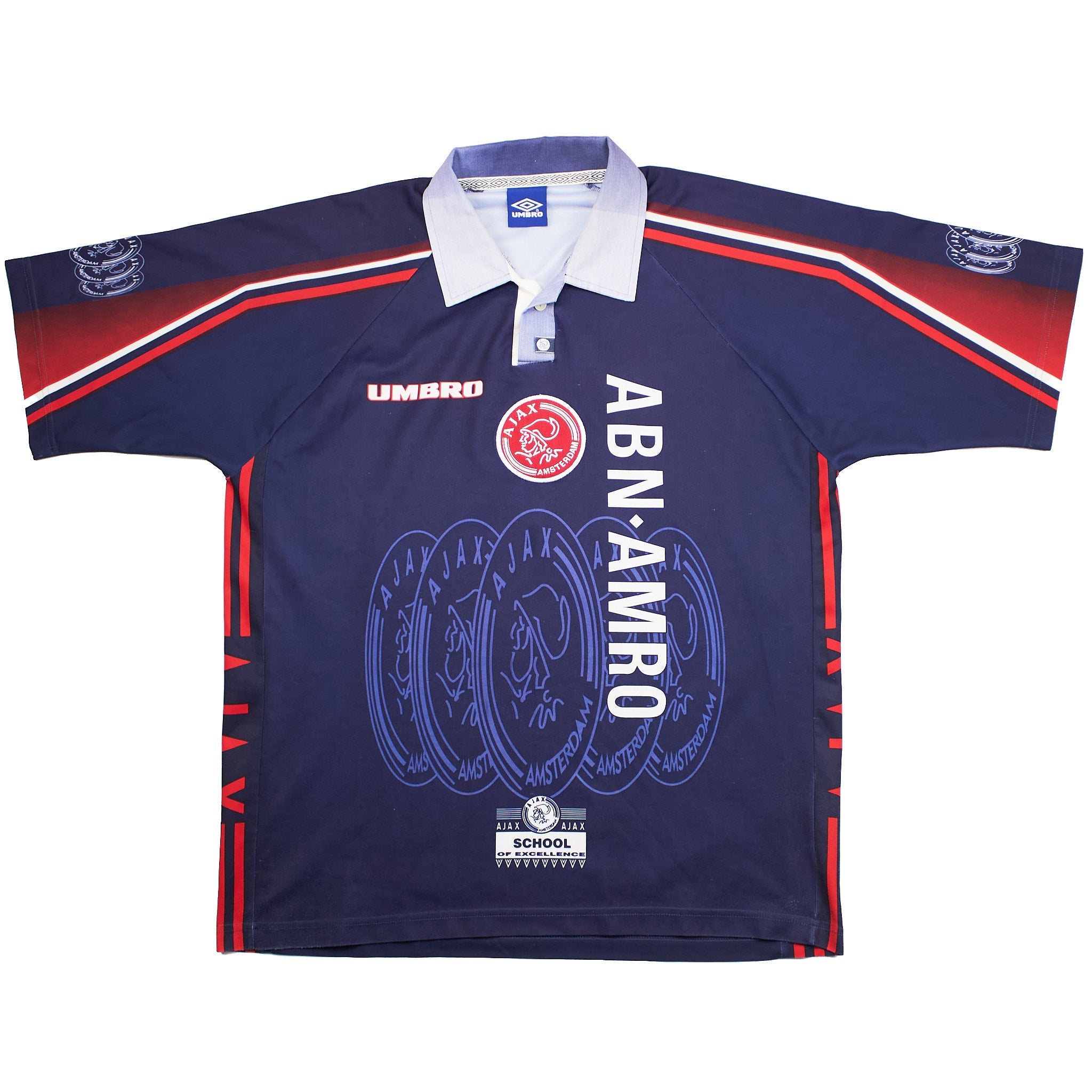 Buy 1997/98 Ajax Away Shirt (XL) Umbro ~ Free worldwide shipping ~ Authentic Vintage Football Shirts from Cult Kits