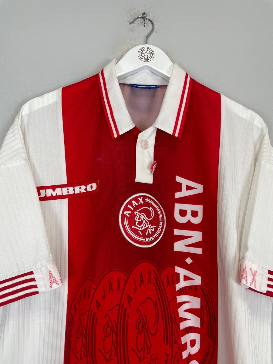 1997/98 AJAX HOME SHIRT (XL) UMBRO - Cult Kits - XL - Buy Vintage Football Shirts, Authentic Retro Football Shirts For Sale, Classic Football Shirts & Soccer Jersey