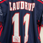 Shop 1997/98 AJAX LAUDRUP #11 AWAY SHIRT (L) UMBRO, classic football shirts, vintage football shirts & retro soccer jerseys at Cult Kits
