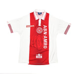 Buy 1997/98 Ajax 'School of Excellence' Laudrup 11 Home Shirt (L) Umbro ~ Free worldwide shipping ~ Authentic Vintage Football Shirts from Cult Kits