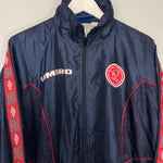 Shop 1997/98 AJAX TRACK JACKET (M) UMBRO, classic football shirts, vintage football shirts & retro soccer jerseys at Cult Kits