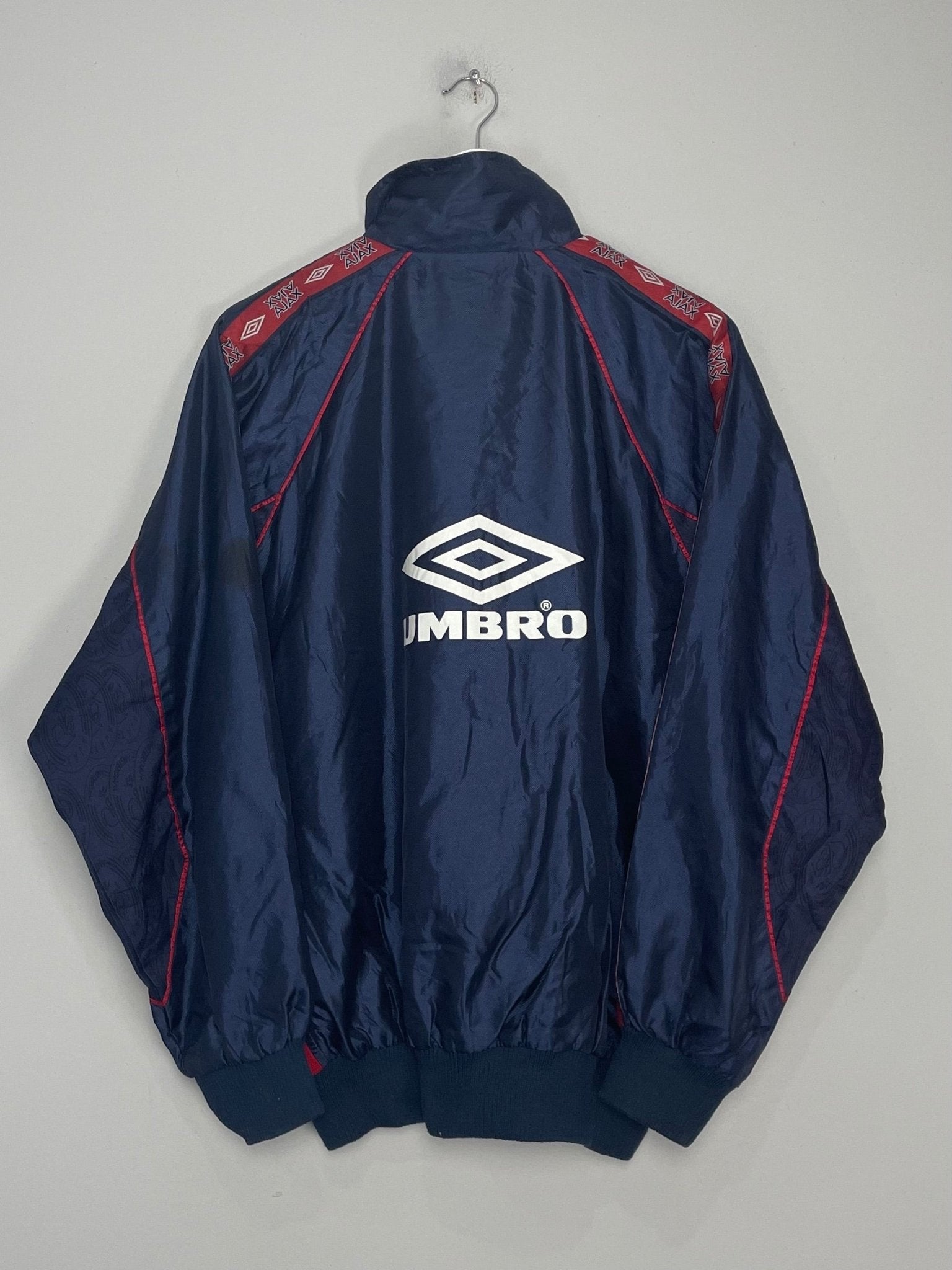 Shop 1997/98 AJAX TRACK JACKET (M) UMBRO, classic football shirts, vintage football shirts & retro soccer jerseys at Cult Kits