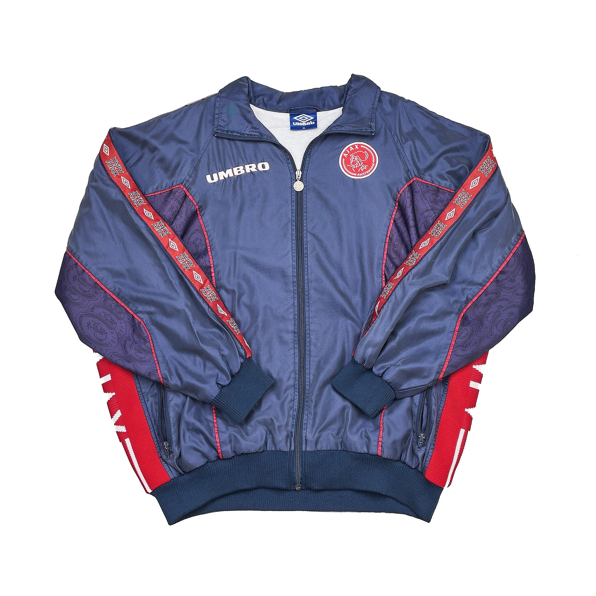 Buy 1997/98 Ajax Track Jacket (XL) Umbro ~ Free worldwide shipping ~ Authentic Vintage Football Shirts from Cult Kits