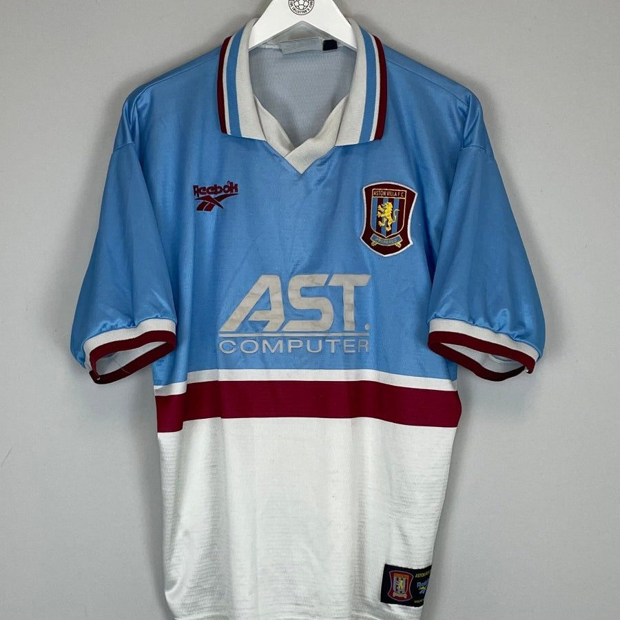 1997/98 ASTON VILLA AWAY SHIRT (L) REEBOK - Cult Kits - Large - Buy Vintage Football Shirts, Authentic Retro Football Shirts For Sale, Classic Football Shirts & Soccer Jersey