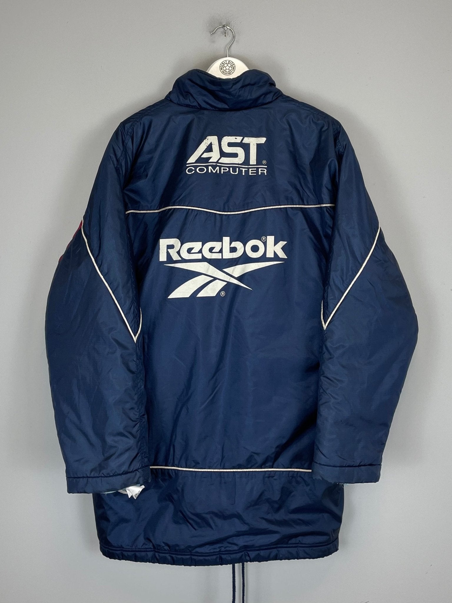 Shop 1997/98 ASTON VILLA BENCH COAT (L) REEBOK, classic football shirts, vintage football shirts & retro soccer jerseys at Cult Kits