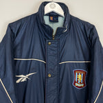 Shop 1997/98 ASTON VILLA BENCH COAT (L) REEBOK, classic football shirts, vintage football shirts & retro soccer jerseys at Cult Kits