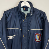Shop 1997/98 ASTON VILLA BENCH COAT (L) REEBOK, classic football shirts, vintage football shirts & retro soccer jerseys at Cult Kits