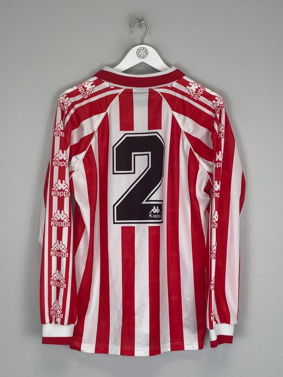 1997/98 ATHLETIC BILBAO L/S *PLAYER ISSUE* HOME SHIRT (S) KAPPA - Cult Kits - Small - Buy Vintage Football Shirts, Authentic Retro Football Shirts For Sale, Classic Football Shirts & Soccer Jersey