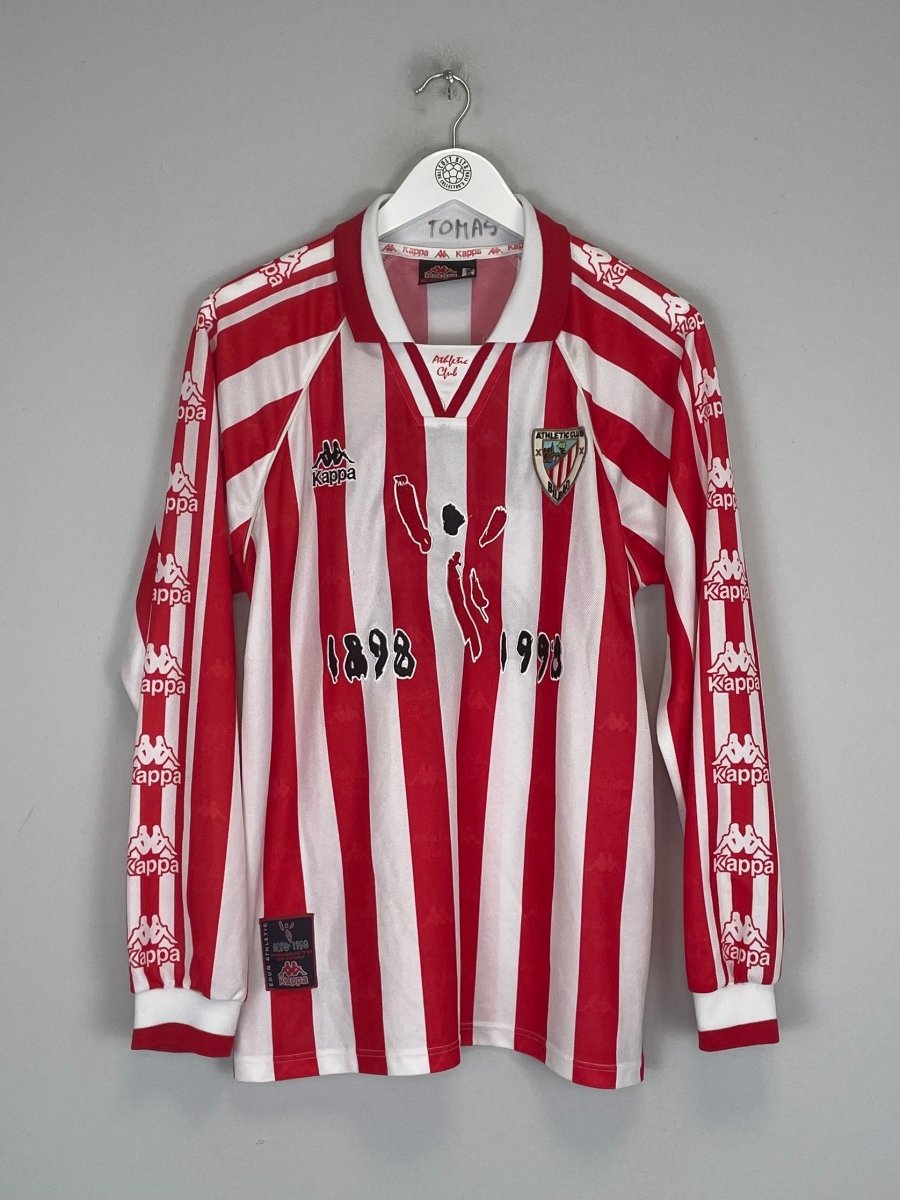 1997/98 ATHLETIC BILBAO L/S *PLAYER ISSUE* HOME SHIRT (S) KAPPA - Cult Kits - Small - Buy Vintage Football Shirts, Authentic Retro Football Shirts For Sale, Classic Football Shirts & Soccer Jersey