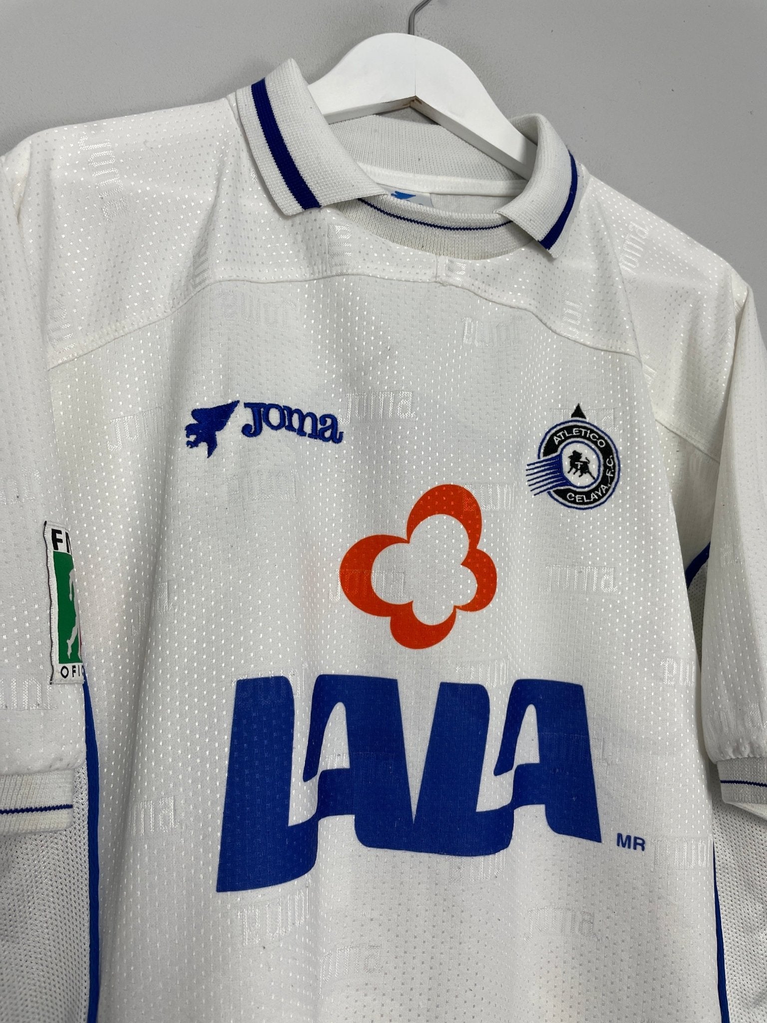 Shop 1997/98 ATLETICO CELAYA AWAY SHIRT (XL) JOMA, classic football shirts, vintage football shirts & retro soccer jerseys at Cult Kits