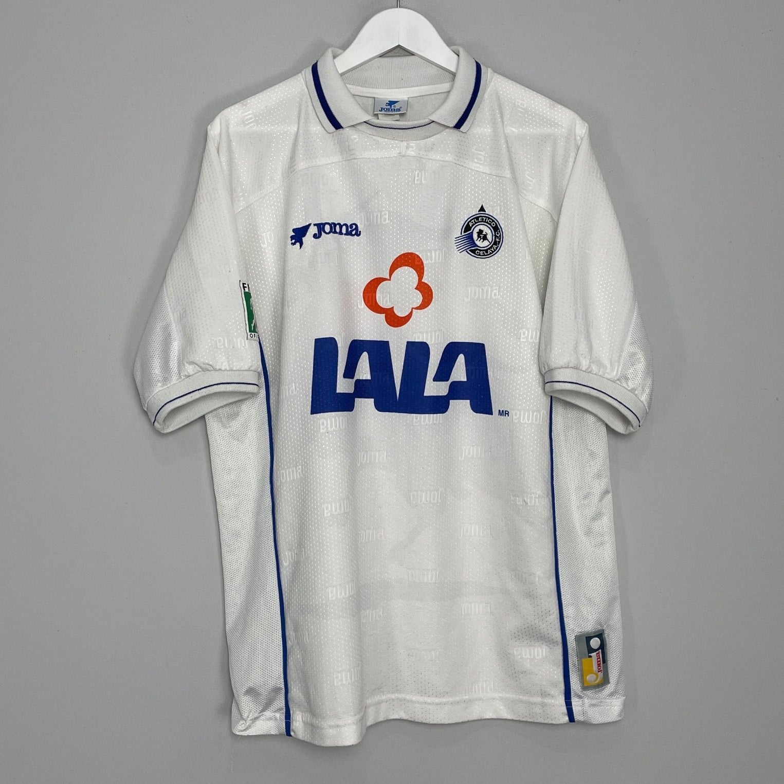 Shop 1997/98 ATLETICO CELAYA AWAY SHIRT (XL) JOMA, classic football shirts, vintage football shirts & retro soccer jerseys at Cult Kits
