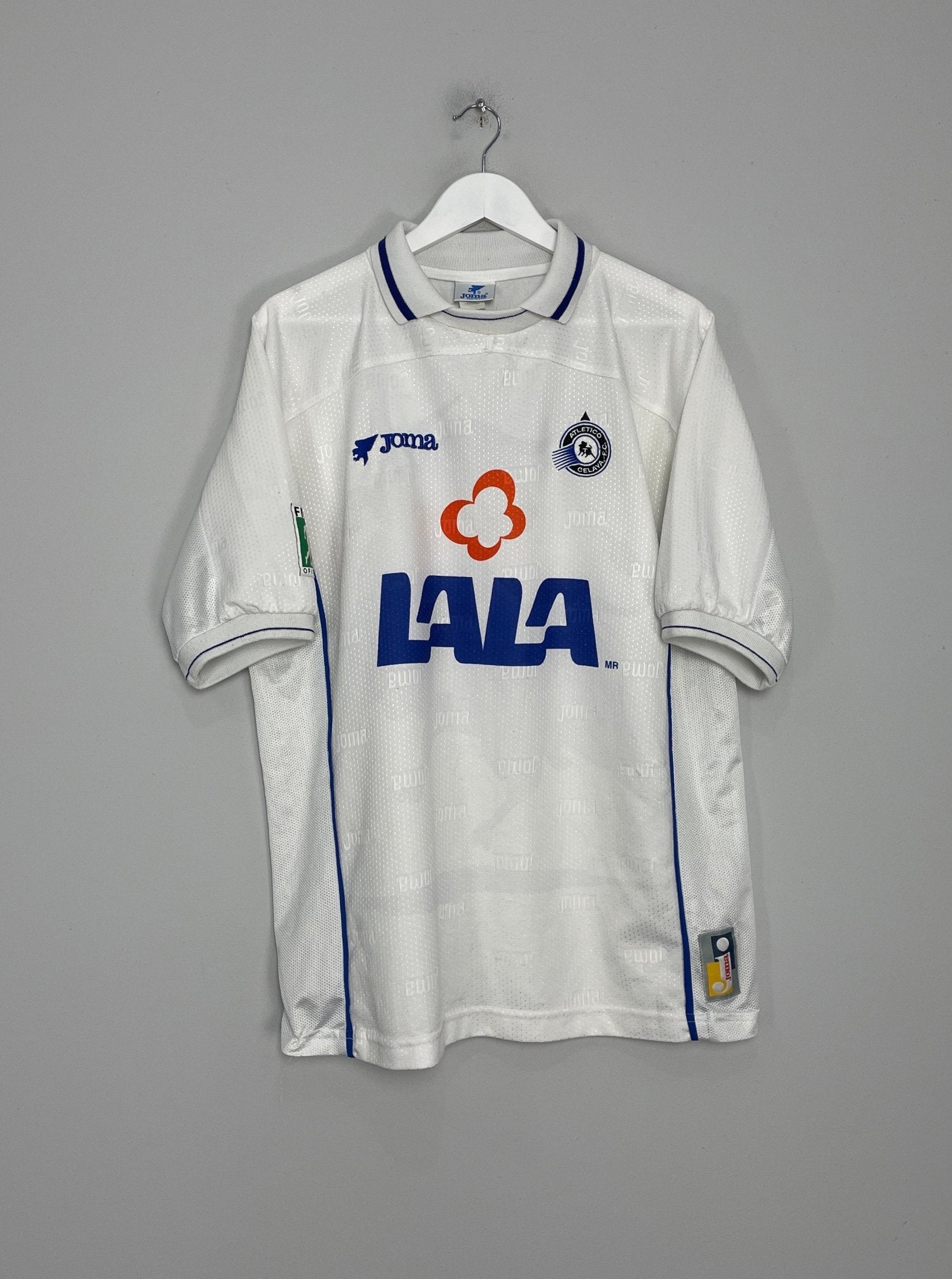 Shop 1997/98 ATLETICO CELAYA AWAY SHIRT (XL) JOMA, classic football shirts, vintage football shirts & retro soccer jerseys at Cult Kits