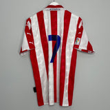 Shop 1997/98 ATLETICO MADRID #7 HOME SHIRT (M) PUMA, classic football shirts, vintage football shirts & retro soccer jerseys at Cult Kits
