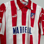 Shop 1997/98 ATLETICO MADRID #7 HOME SHIRT (M) PUMA, classic football shirts, vintage football shirts & retro soccer jerseys at Cult Kits