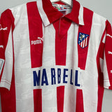 Shop 1997/98 ATLETICO MADRID #7 HOME SHIRT (M) PUMA, classic football shirts, vintage football shirts & retro soccer jerseys at Cult Kits