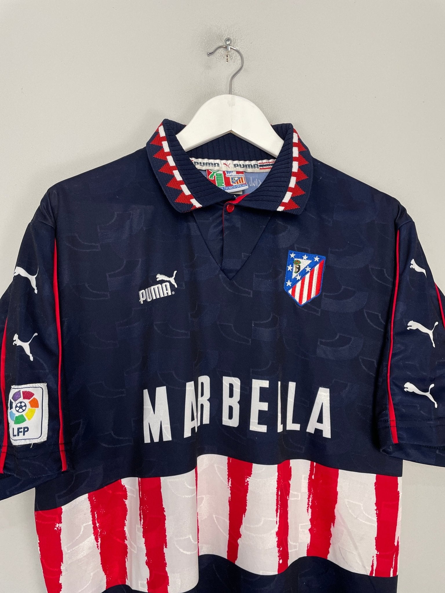 Shop 1997/98 ATLETICO MADRID AWAY SHIRT (L) PUMA, classic football shirts, vintage football shirts & retro soccer jerseys at Cult Kits