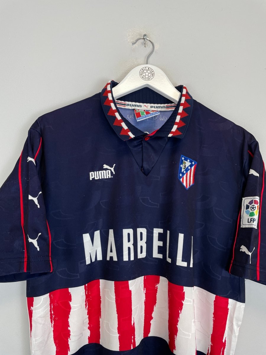 1997/98 ATLETICO MADRID AWAY SHIRT (L) PUMA - Cult Kits - Large - Buy Vintage Football Shirts, Authentic Retro Football Shirts For Sale, Classic Football Shirts & Soccer Jersey