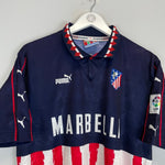 1997/98 ATLETICO MADRID AWAY SHIRT (L) PUMA - Cult Kits - Large - Buy Vintage Football Shirts, Authentic Retro Football Shirts For Sale, Classic Football Shirts & Soccer Jersey
