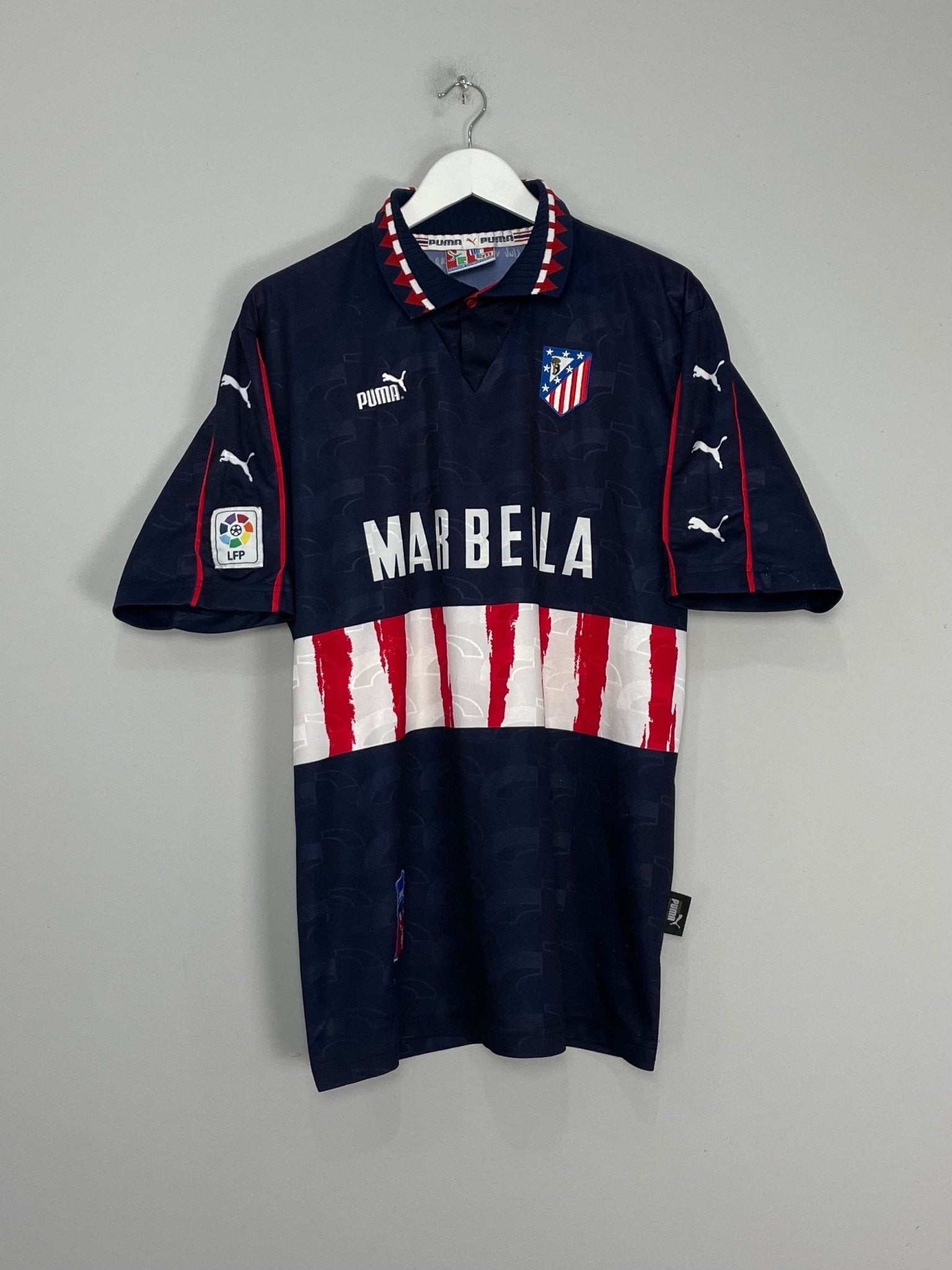 Shop 1997/98 ATLETICO MADRID AWAY SHIRT (L) PUMA, classic football shirts, vintage football shirts & retro soccer jerseys at Cult Kits