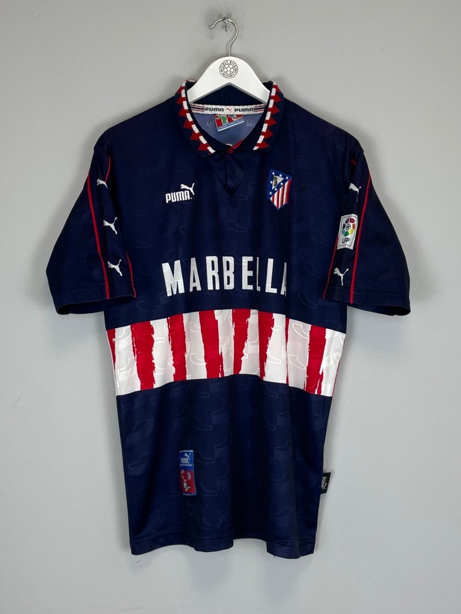 1997/98 ATLETICO MADRID AWAY SHIRT (L) PUMA - Cult Kits - Large - Buy Vintage Football Shirts, Authentic Retro Football Shirts For Sale, Classic Football Shirts & Soccer Jersey