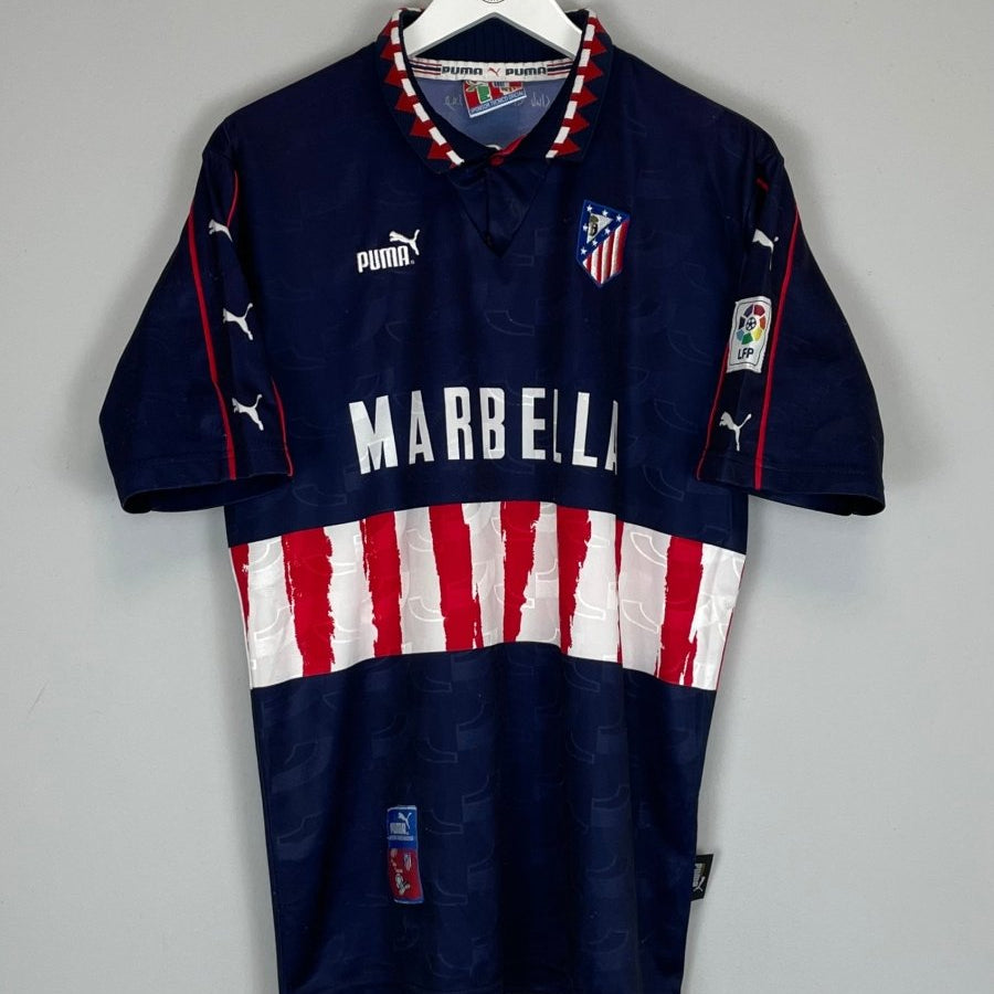 1997/98 ATLETICO MADRID AWAY SHIRT (L) PUMA - Cult Kits - Large - Buy Vintage Football Shirts, Authentic Retro Football Shirts For Sale, Classic Football Shirts & Soccer Jersey