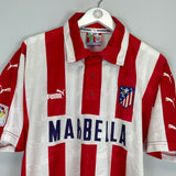 1997/98 ATLETICO MADRID HOME SHIRT (L) PUMA - Cult Kits - Large - Buy Vintage Football Shirts, Authentic Retro Football Shirts For Sale, Classic Football Shirts & Soccer Jersey