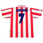 Buy 1997/98 Atletico Madrid Juninho 7 Home Shirt (XL) Puma ~ Free worldwide shipping available ~ Authentic Vintage Football Shirts from Cult Kits