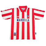 Buy 1997/98 Atletico Madrid Juninho 7 Home Shirt (XL) Puma ~ Free worldwide shipping available ~ Authentic Vintage Football Shirts from Cult Kits