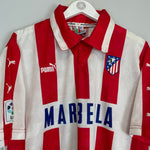 1997/98 ATLETICO MADRID SIMEONE 14 HOME SHIRT (XL) PUMA - Cult Kits - XL - Buy Vintage Football Shirts, Authentic Retro Football Shirts For Sale, Classic Football Shirts & Soccer Jersey