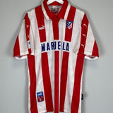 1997/98 ATLETICO MADRID SIMEONE 14 HOME SHIRT (XL) PUMA - Cult Kits - XL - Buy Vintage Football Shirts, Authentic Retro Football Shirts For Sale, Classic Football Shirts & Soccer Jersey