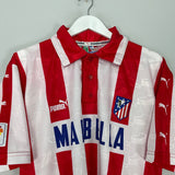 Shop 1997/98 ATLETICO MADRID VIERI #9 HOME SHIRT (L) PUMA, classic football shirts, vintage football shirts & retro soccer jerseys at Cult Kits