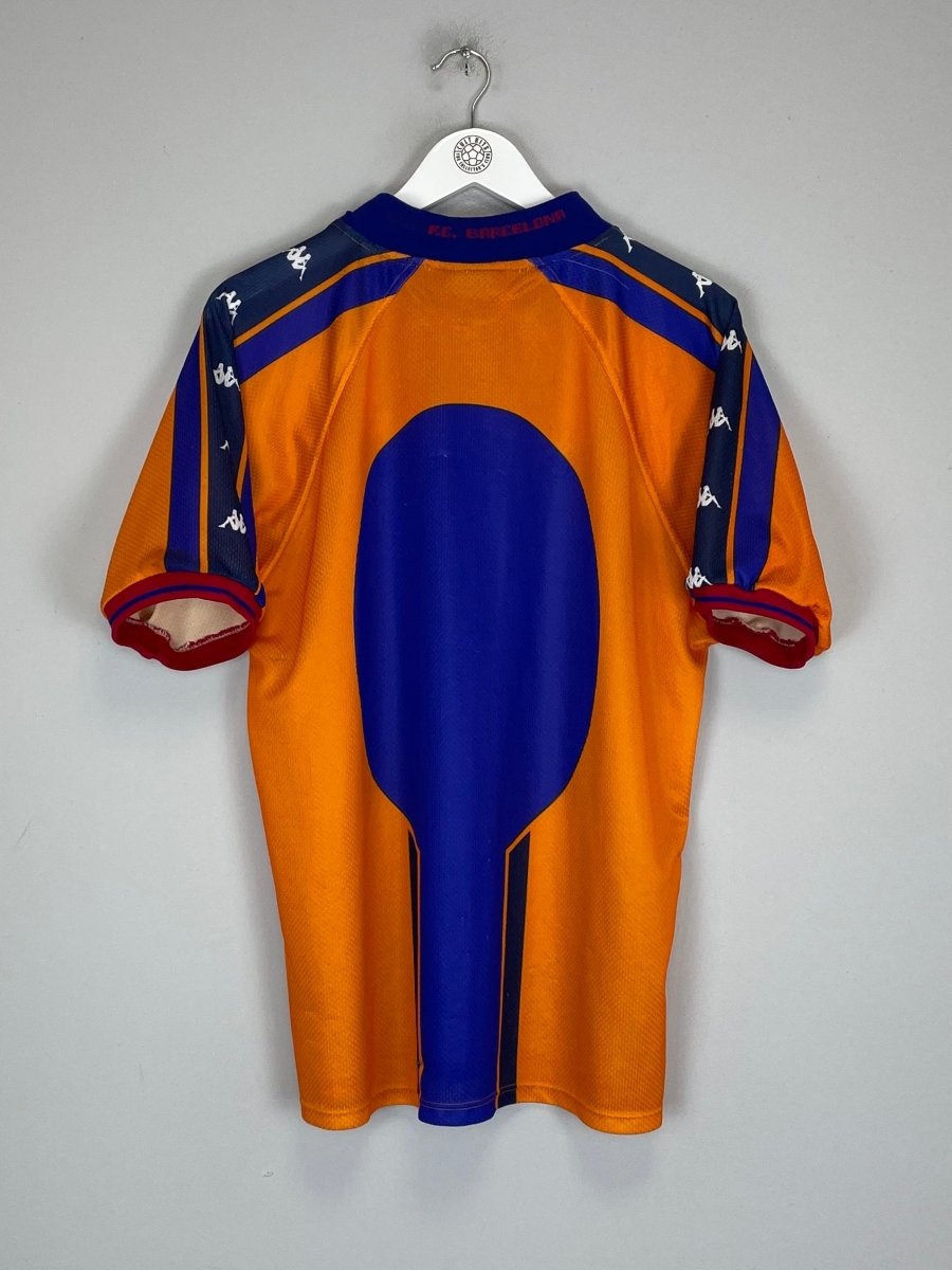 1997/98 BARCELONA AWAY SHIRT (L) KAPPA - Cult Kits - Large - Buy Vintage Football Shirts, Authentic Retro Football Shirts For Sale, Classic Football Shirts & Soccer Jersey