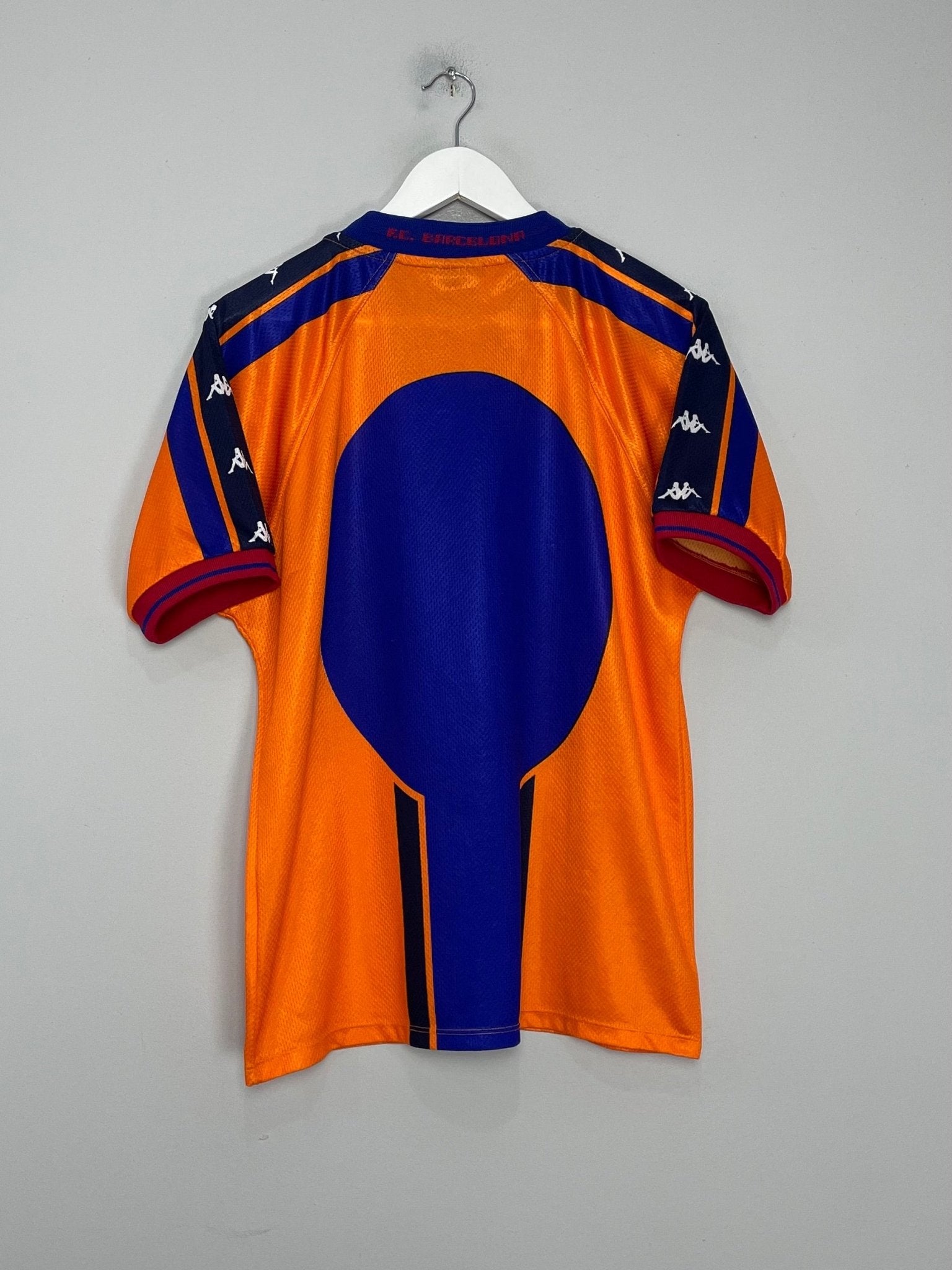 Shop 1997/98 BARCELONA AWAY SHIRT (M) KAPPA, classic football shirts, vintage football shirts & retro soccer jerseys at Cult Kits