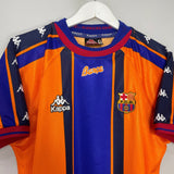 Shop 1997/98 BARCELONA AWAY SHIRT (M) KAPPA, classic football shirts, vintage football shirts & retro soccer jerseys at Cult Kits