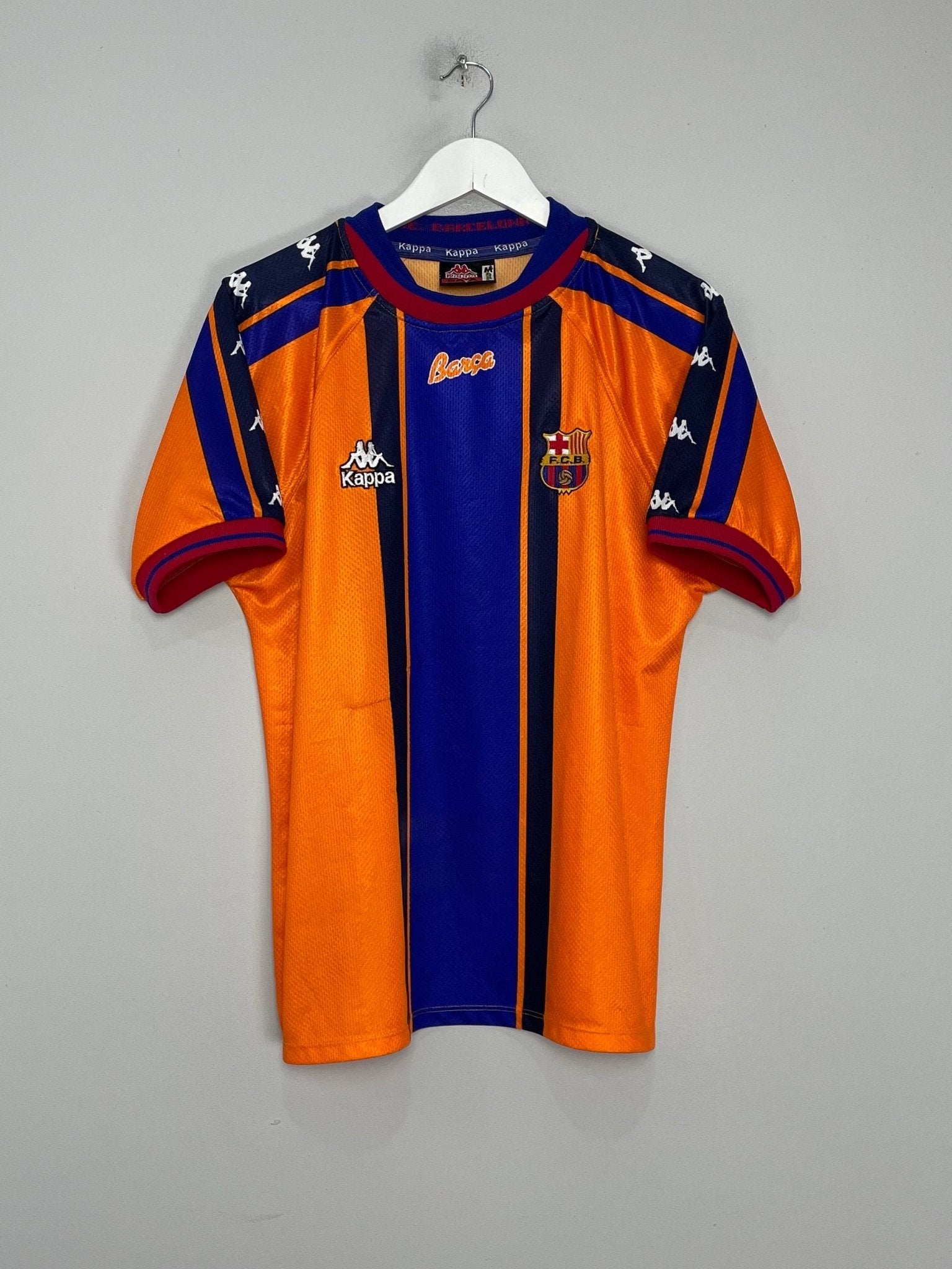Shop 1997/98 BARCELONA AWAY SHIRT (M) KAPPA, classic football shirts, vintage football shirts & retro soccer jerseys at Cult Kits