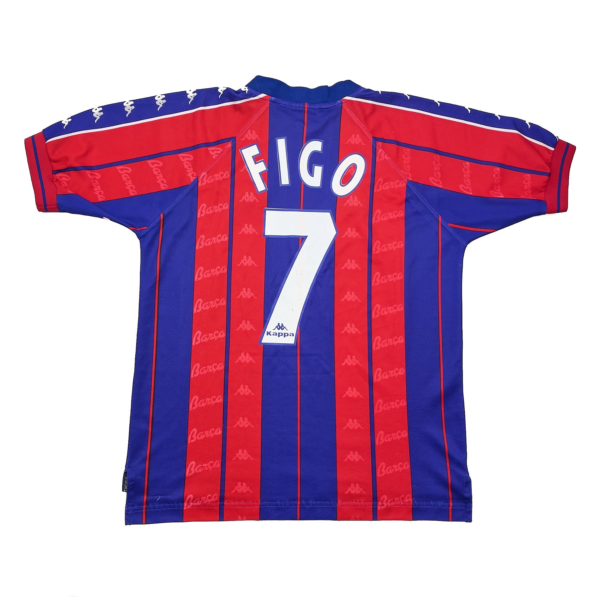 Buy 1997/98 BARCELONA FIGO 7 HOME SHIRT (XL) KAPPA ~ Free worldwide shipping available ~ Authentic Vintage Football Shirts from Cult Kits