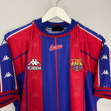 Shop 1997/98 BARCELONA GIOVANNI #10 HOME SHIRT (XL) KAPPA, classic football shirts, vintage football shirts & retro soccer jerseys at Cult Kits