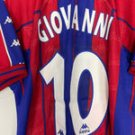 Shop 1997/98 BARCELONA GIOVANNI #10 HOME SHIRT (XL) KAPPA, classic football shirts, vintage football shirts & retro soccer jerseys at Cult Kits