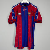 Shop 1997/98 BARCELONA GIOVANNI #10 HOME SHIRT (XL) KAPPA, classic football shirts, vintage football shirts & retro soccer jerseys at Cult Kits