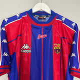 Shop 1997/98 BARCELONA HOME SHIRT (XL) KAPPA, classic football shirts, vintage football shirts & retro soccer jerseys at Cult Kits