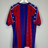 Shop 1997/98 BARCELONA HOME SHIRT (XL) KAPPA, classic football shirts, vintage football shirts & retro soccer jerseys at Cult Kits