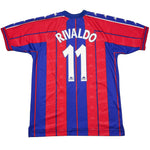 Buy 1997/98 BARCELONA RIVALDO 11 HOME SHIRT (XL) KAPPA ~ Free worldwide shipping available ~ Authentic Vintage Football Shirts from Cult Kits